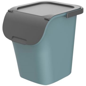 Eda Poubelle de tri Trihome 40 L vert eucalyptus