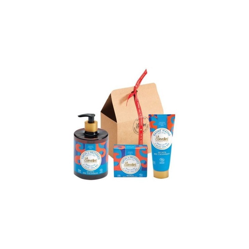 LA CORVETTE Coffret secret des calanques savon liq., savonnette et crèm