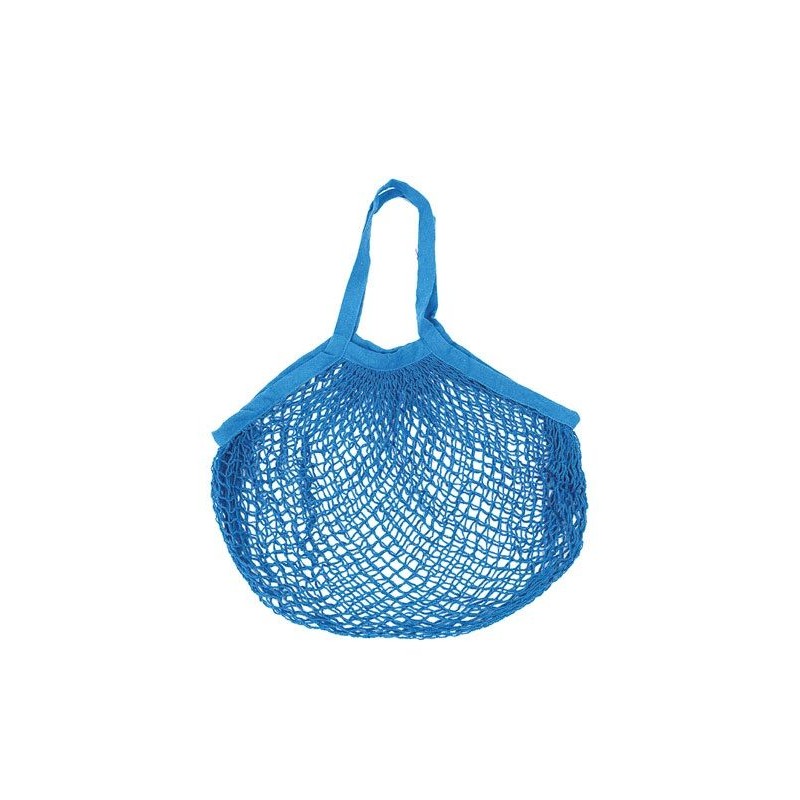 Sidebag Filet à provisions en coton turquoise