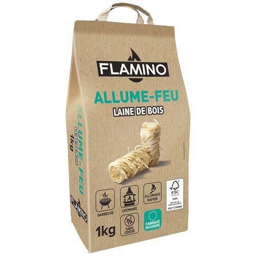 Flamino Allume feu laine de bois x 1 kg
