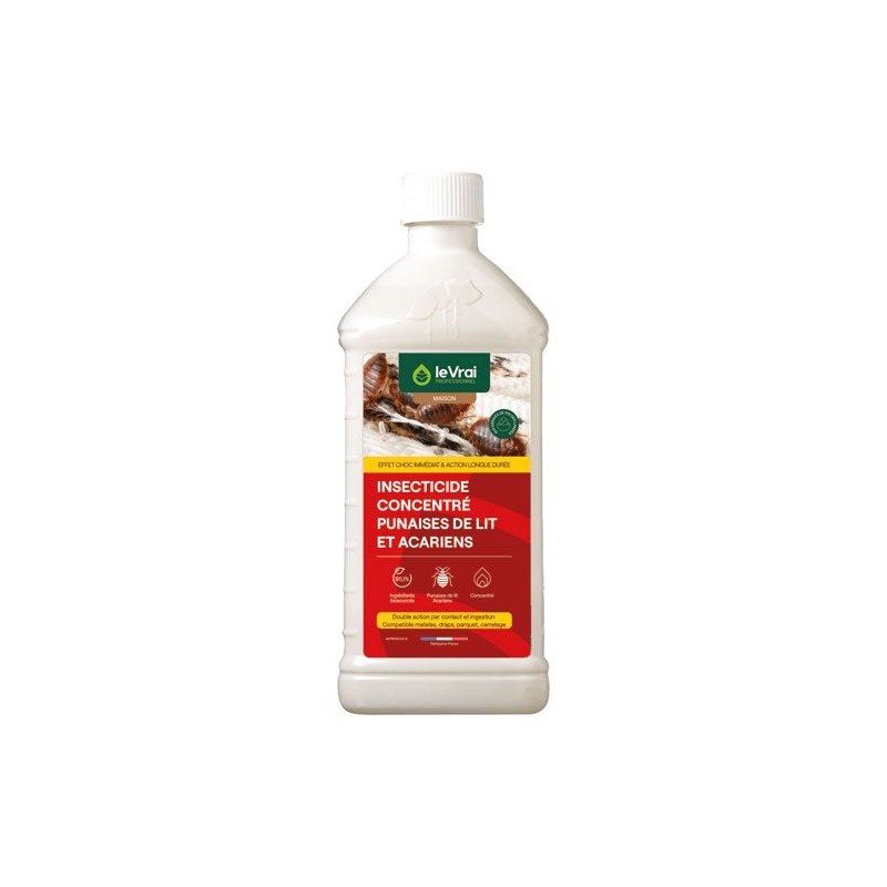 Le Vrai pro maison Insecticide concentré punaises de lit et acariens 1 L