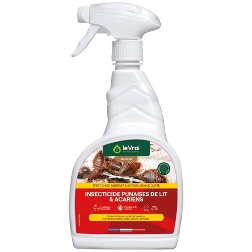 Le Vrai pro maison Insecticide punaises de lit et acariens 750 ml