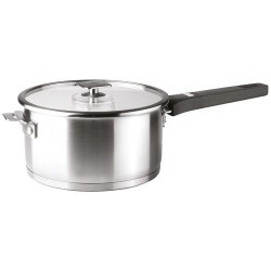 Lacor Set 3 casseroles inox 16 / 18 / 20 cm + poignée Noire - Combi - Image 3
