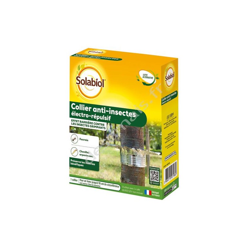 Solabiol Collier anti-insectes électro répulsif