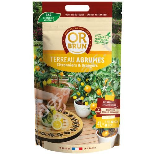 Or brun Terreau agrumes 4l