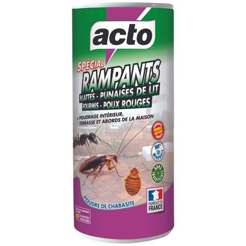 Acto Poudre de chabasite insectes rampants 100g