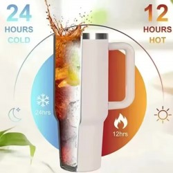 FranceBricoDeco Thermos en acier inoxydable avec poignée - 1,2L - Image 3