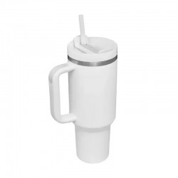 FranceBricoDeco Thermos en acier inoxydable avec poignée - 1,2L - Image principale