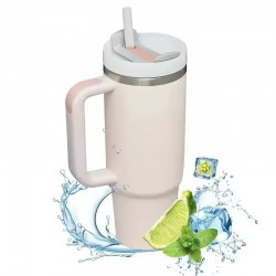FranceBricoDeco Thermos en acier inoxydable avec poignée - 1,2L - Image principale