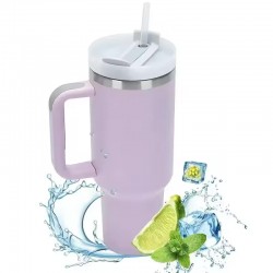 FranceBricoDeco Thermos en acier inoxydable avec poignée - 1,2L - Image principale