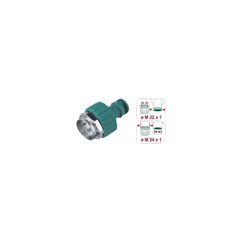 Raco Expert Adaptateur robinet cuisine mâle 22/1 femelle 24/1 sc