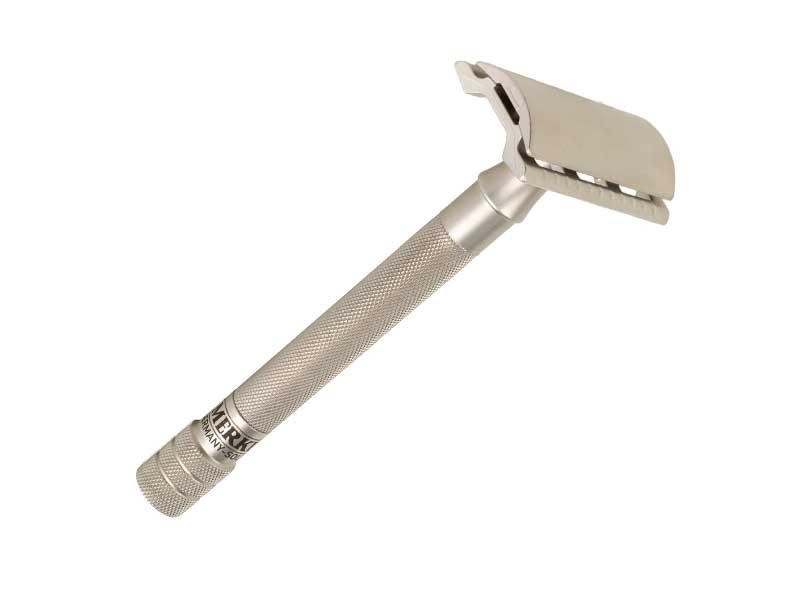 Merkur Coffret rasoir inox first edition 1896 etui cuir