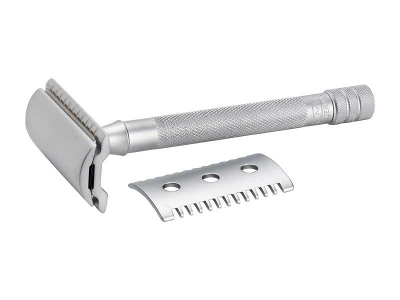 Merkur Etui cuir noir pour rasoir de securite