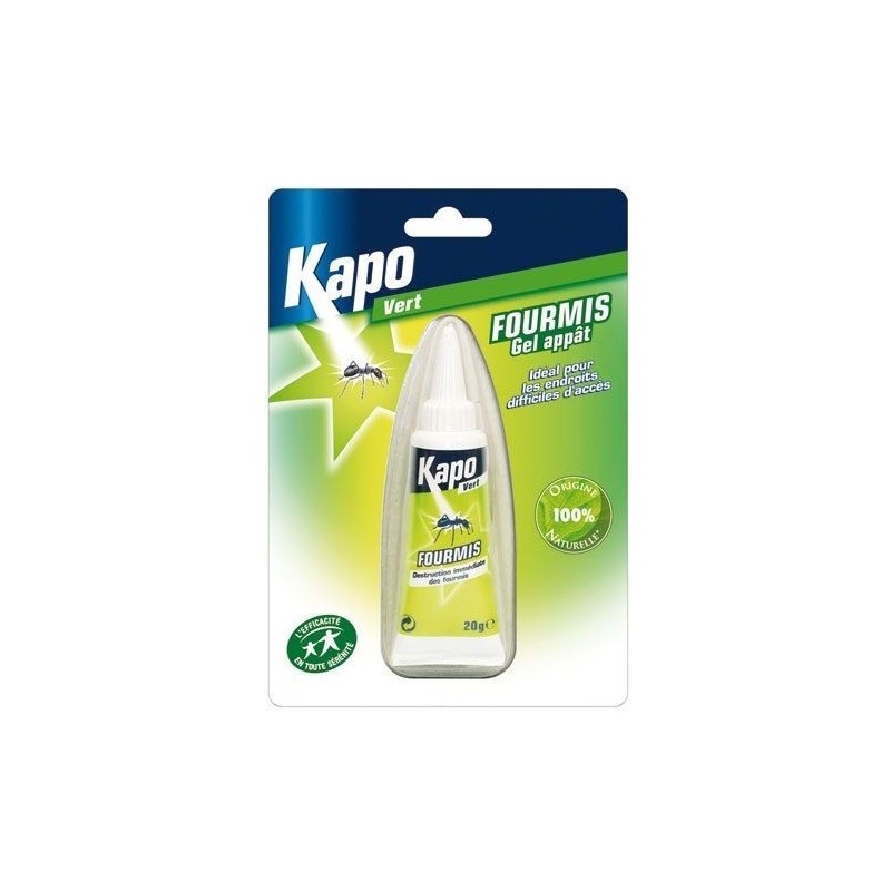 Kapo Fourmis gel appât 100% naturel tube 20g Kapo Vert