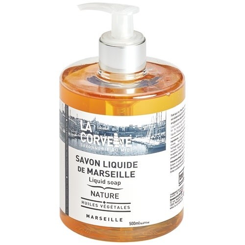 LA CORVETTE Savon liquide de Marseille sans parfum - 500 ml