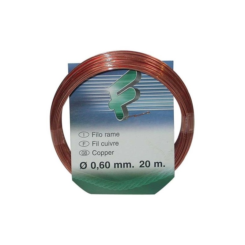 Filomat Fil de cuivre souple - ép.0.6 mm - L : 20 m - couronne
