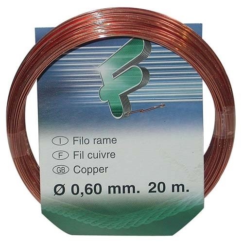 Filomat Fil de cuivre souple - ép.0.6 mm - L : 20 m - couronne