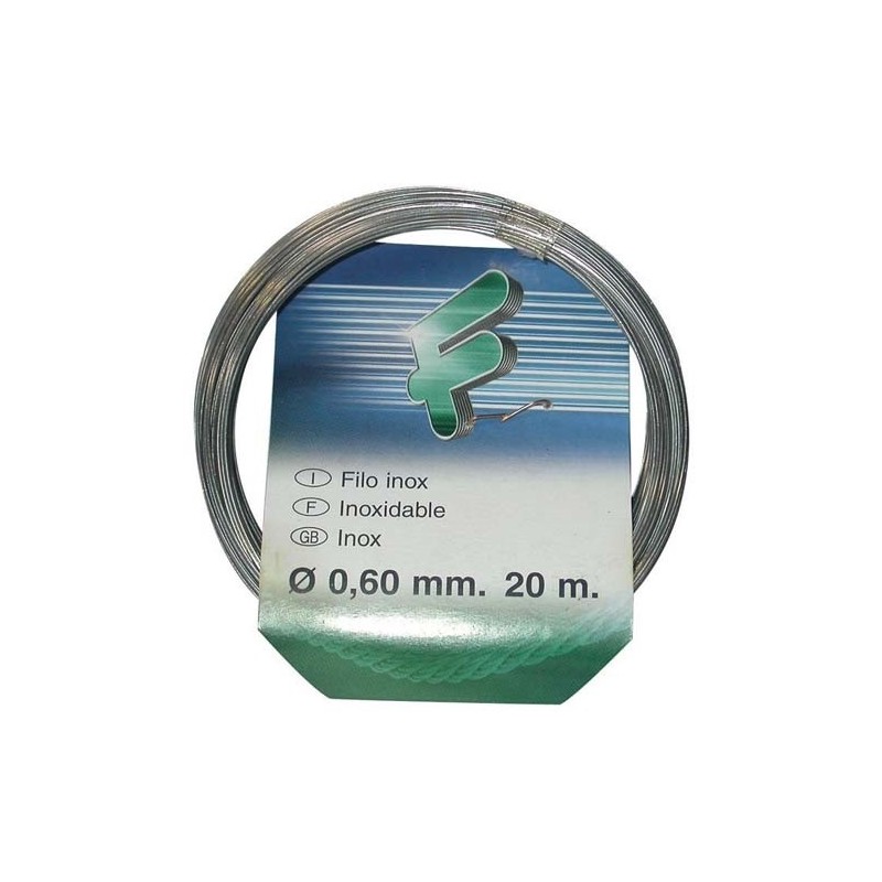 Filomat Fil d'acier inoxydable AISI 304 - ép.0.6 mm - L : 20 m - couronne