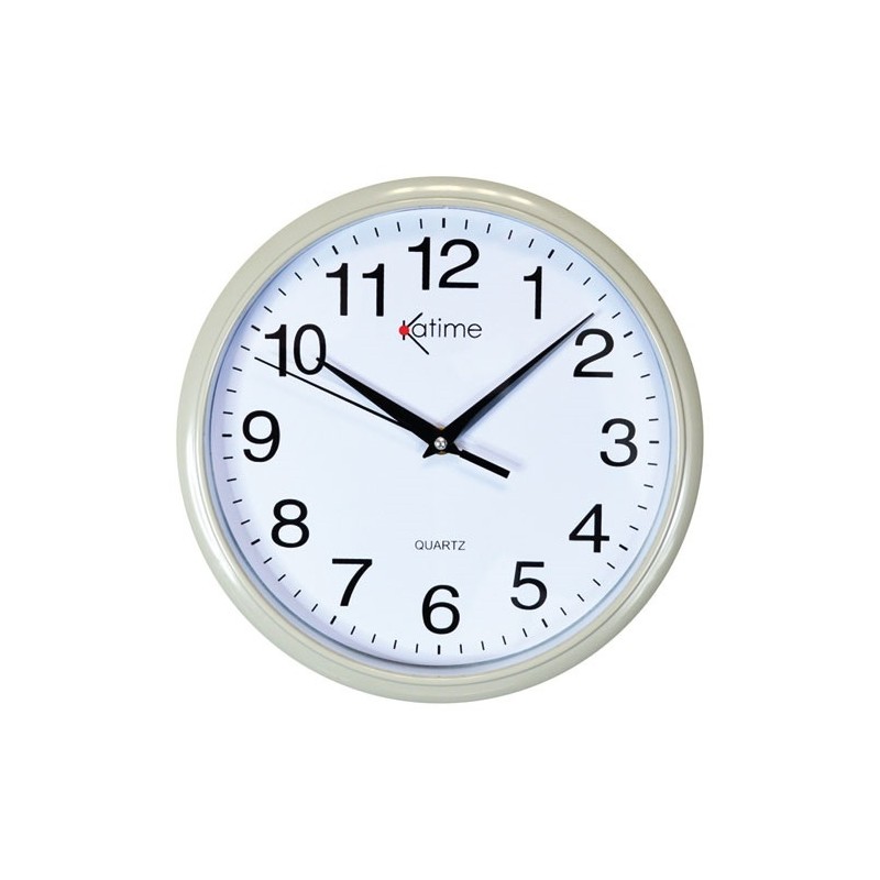 KATIME Pendule à quartz - murale - D : 26 cm - coloris assortis