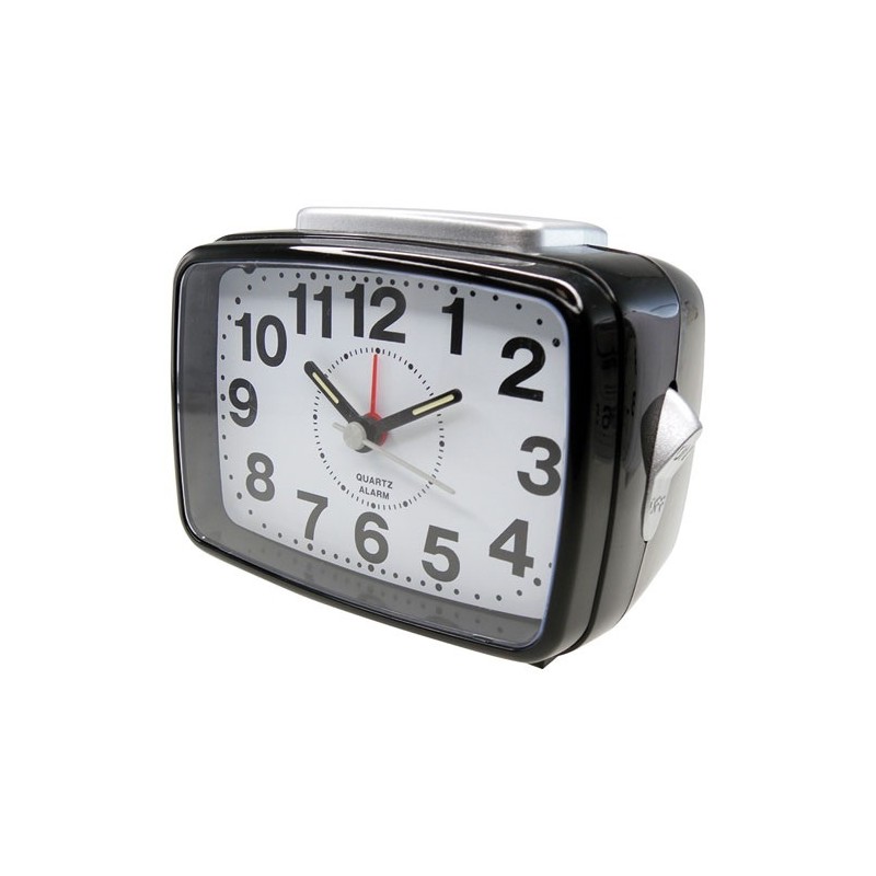 KATIME Réveil à quartz silencieux lumière + bip crescendo
