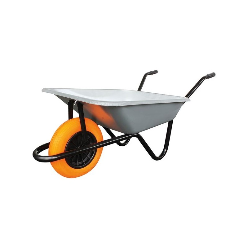 ALTRAD Brouette polyvalente galva 100l roue souple increvable