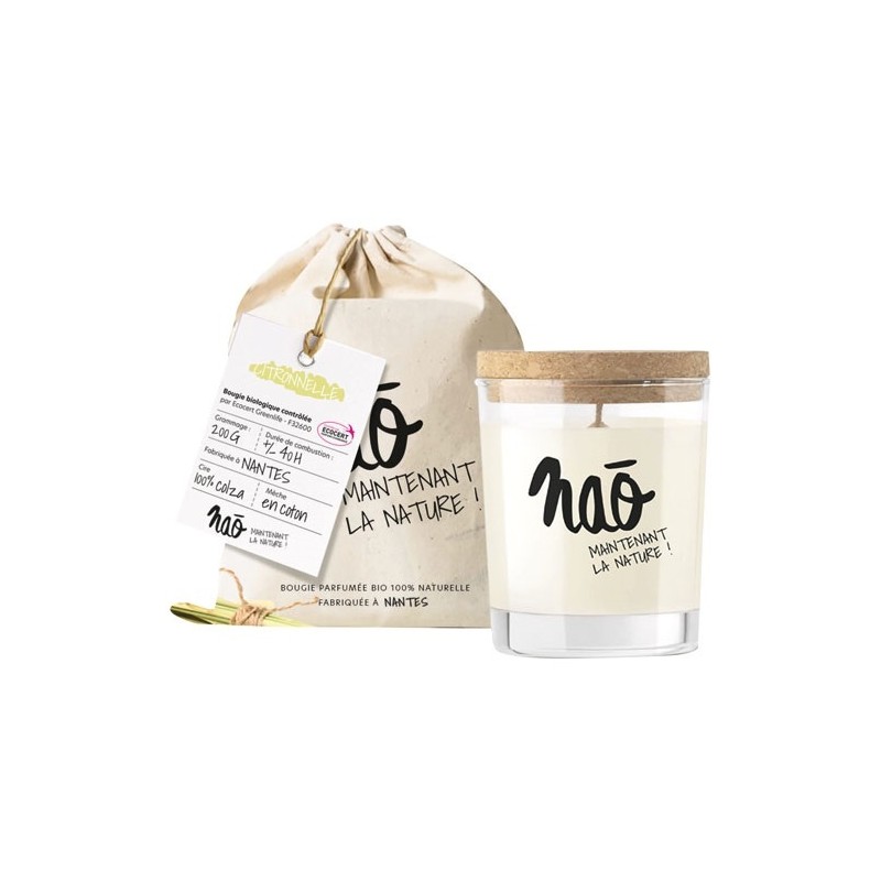La Française BOUGIE BIO NAO 200GR CITRONNELLE