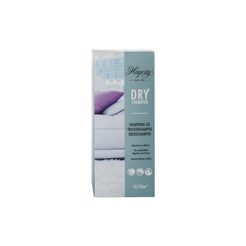 HAGERTY Shampooing sec pour moquettes tisus d'ameublement et tapis 500 g