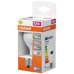 OSRAM Led standard verre dépoli e27 5.9w 806lm froid - Image 2