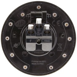 Protec Prise de sol étanche ronde 2P+T 16A IP55 métal brossé - Image 3