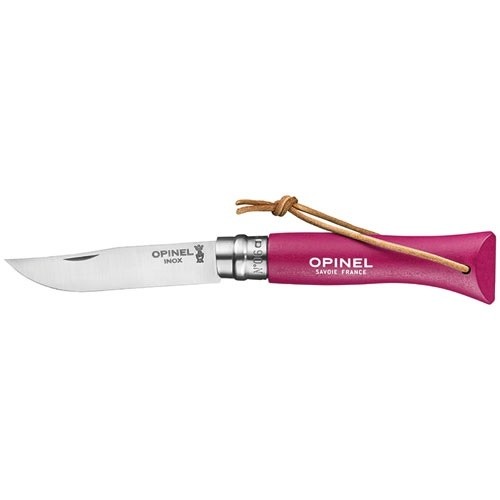 Opinel Couteau Framboise - Baroudeur N°6 Colorama