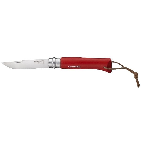 Opinel Couteau Rouge - Baroudeur N°8 Colorama