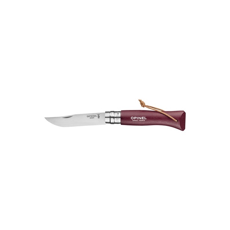 Opinel Couteau Grenat - Baroudeur N°8 Colorama