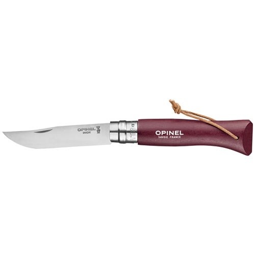 Opinel Couteau Grenat - Baroudeur N°8 Colorama