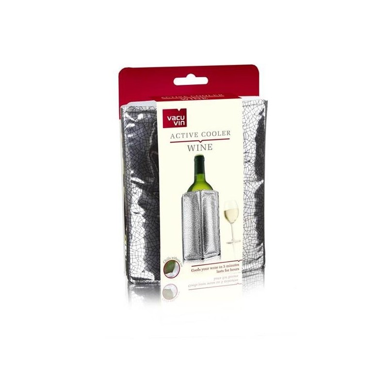Vacuvin Rafraîchisseur à vin Argenté - Active Cooler Wine