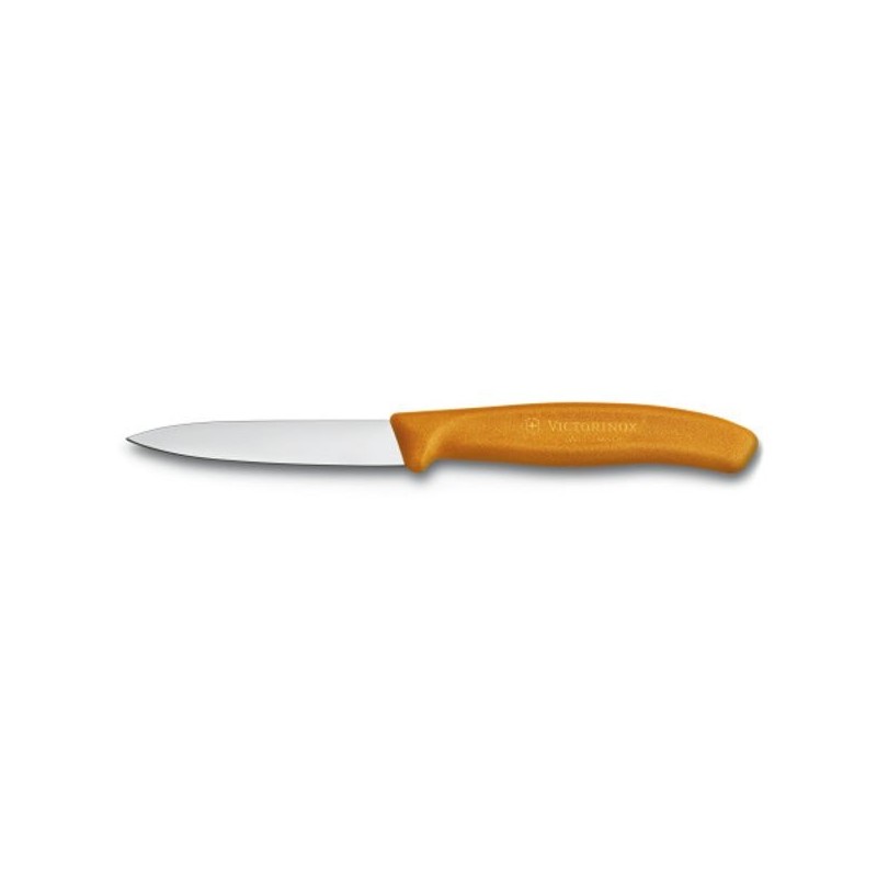 Victorinox Lot de 2 couteaux office 8 cm Orange - SwissClassic