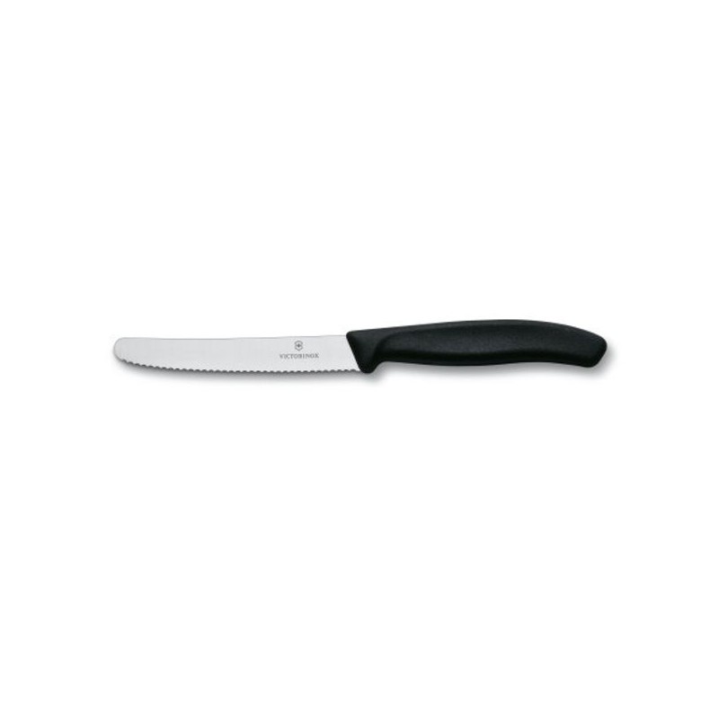 Victorinox Lot de 2 couteaux de table ou à tomate 10 cm Noir - SwissClassic