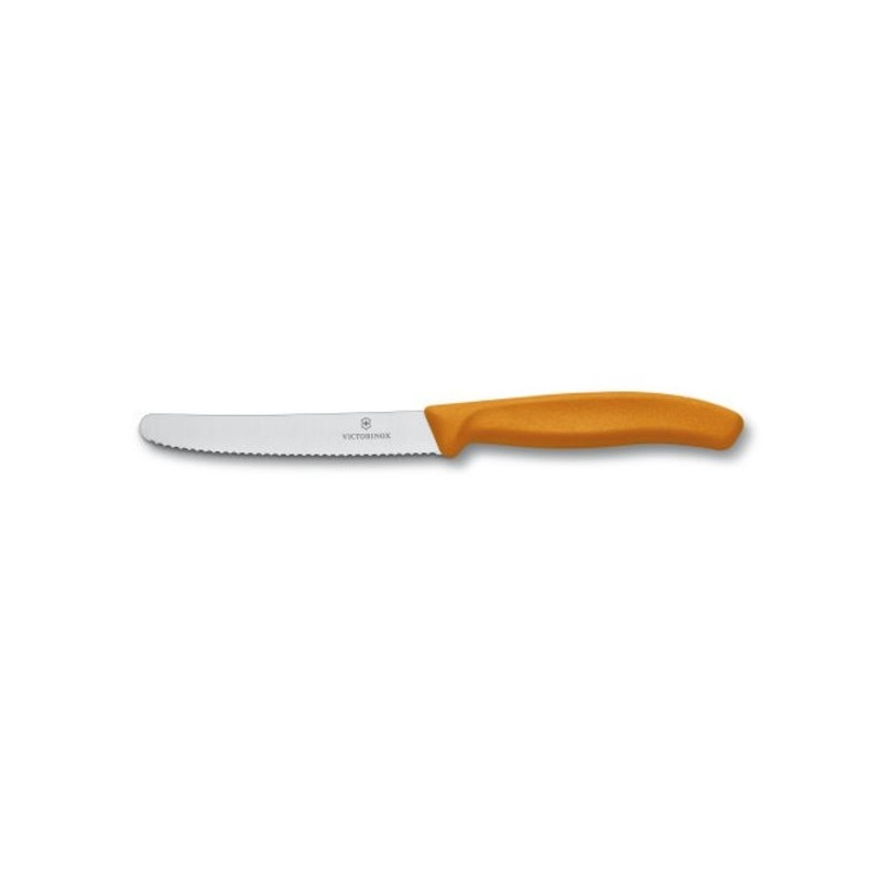 Victorinox Lot de 2 couteaux de table ou à tomate 10 cm orange - SwissClassic