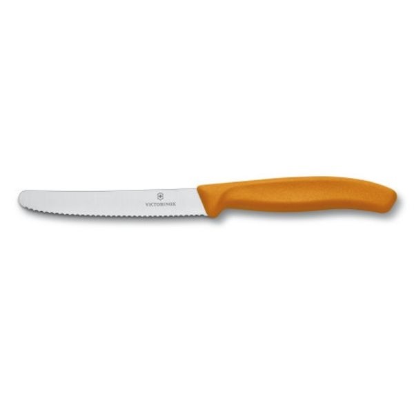 Victorinox Lot de 2 couteaux de table ou à tomate 10 cm orange - SwissClassic