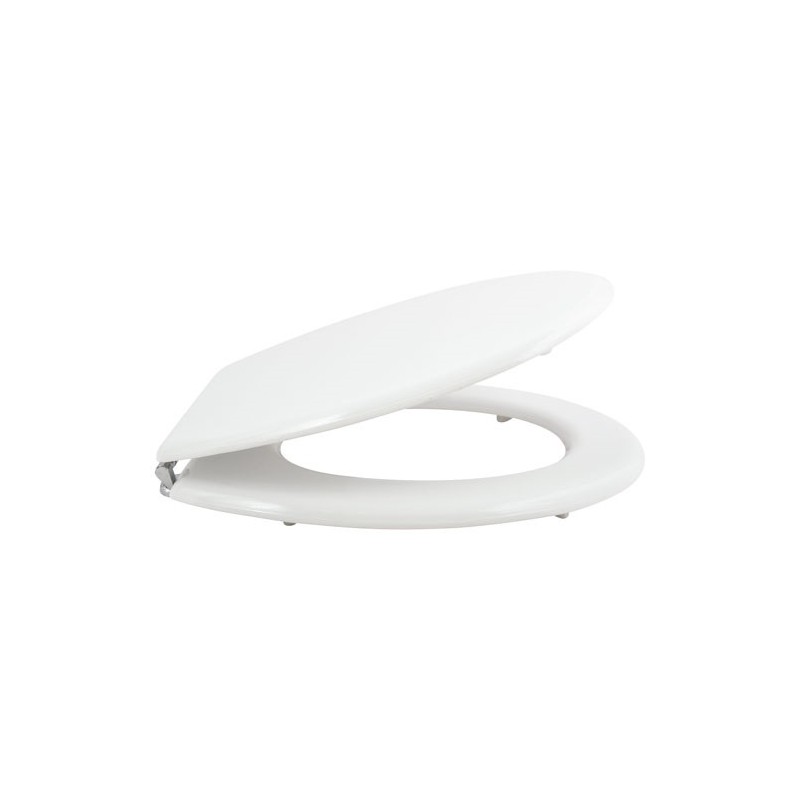 MSV Abattant wc mdf blanc charnière zinc