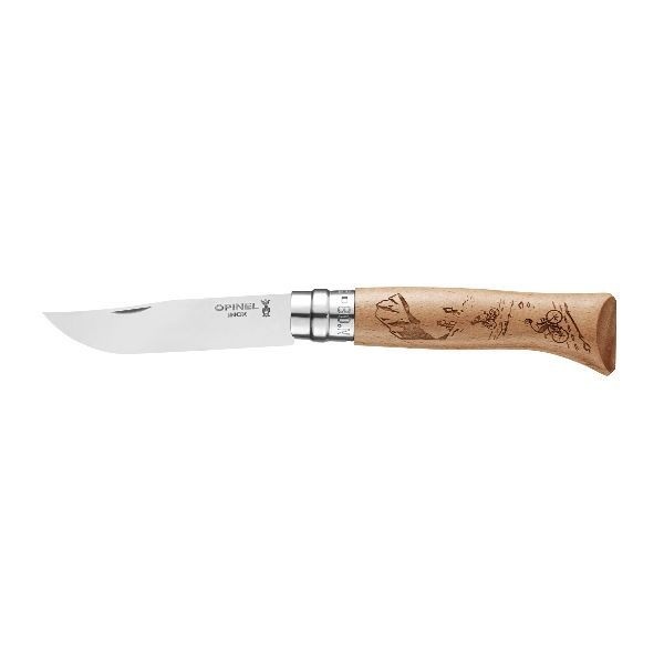 Opinel Couteau Vélo - Tradition N°8 Gravure Sport
