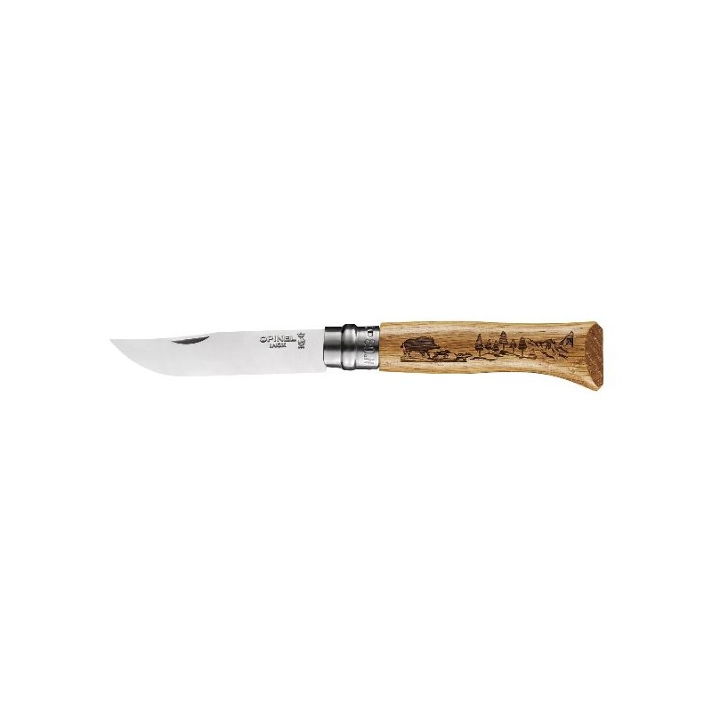 Opinel Couteau Sanglier - Tradition N°8 Gravure Animalia