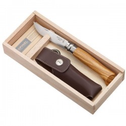 Opinel Plumier couteau de poche fermant - LUXE Olivier N°8 + Etui - Image 2