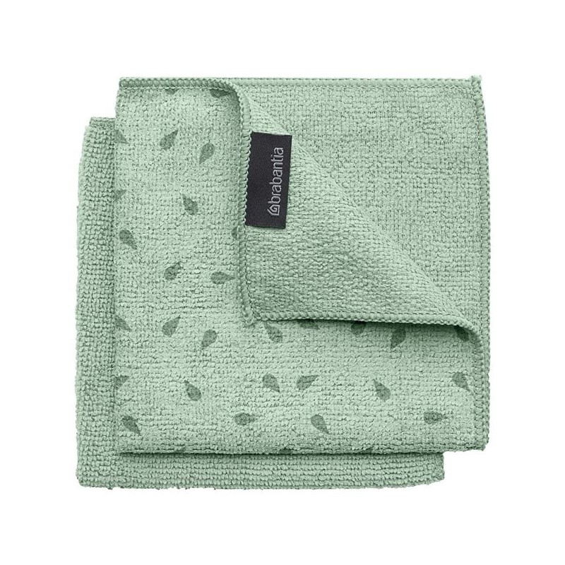 Brabantia Lot de 2 chiffons en microfibre Vert Menthe - Sink Side