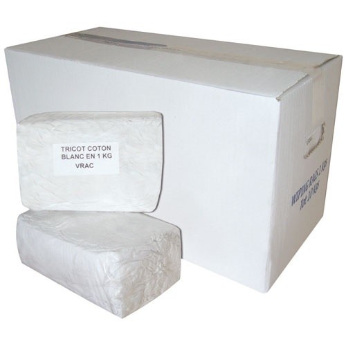 GLOBAL HYGIENE Chiffons coton blanc sac 1 kg