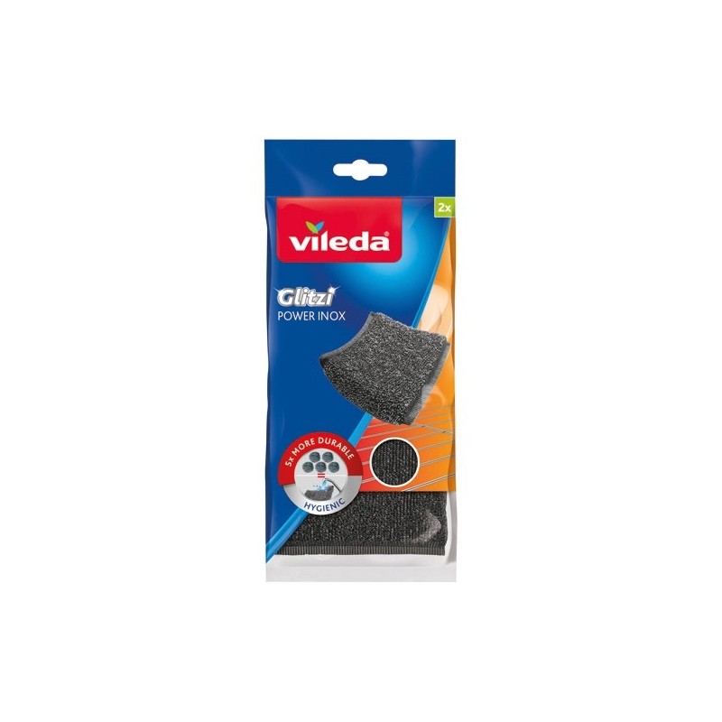 VILEDA Eponge - récurante - Glitzi power inox - GSB