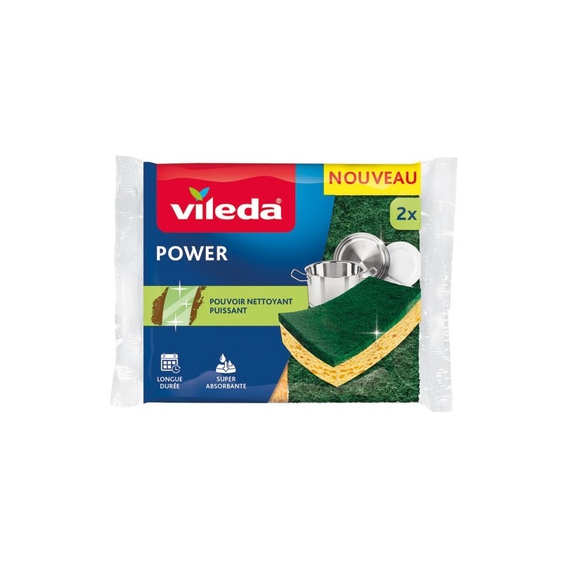 VILEDA Eponges power x2
