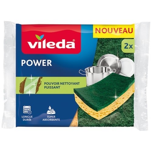 VILEDA Eponges power x2