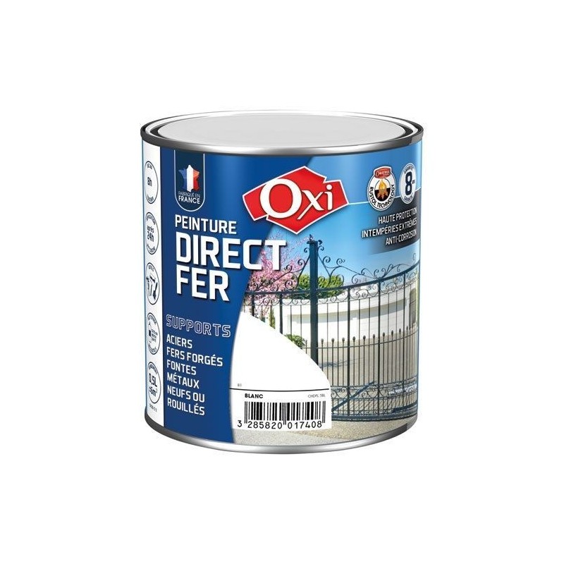 OXI Directe fer lisse noir mat 250ml