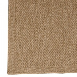 Dylrev Tapis intérieur extérieur effet jute naturel 160 x 230 cm Beige - Image 3