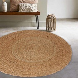 Tapis rond en jute Naturel...